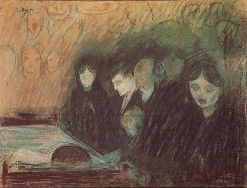 Edvard Munch Funeral oil painting picture